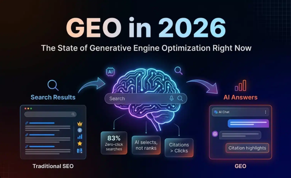 A 3D visualization of Generative Engine Optimization (GEO) trends in the Pakistan SEO market for 2026