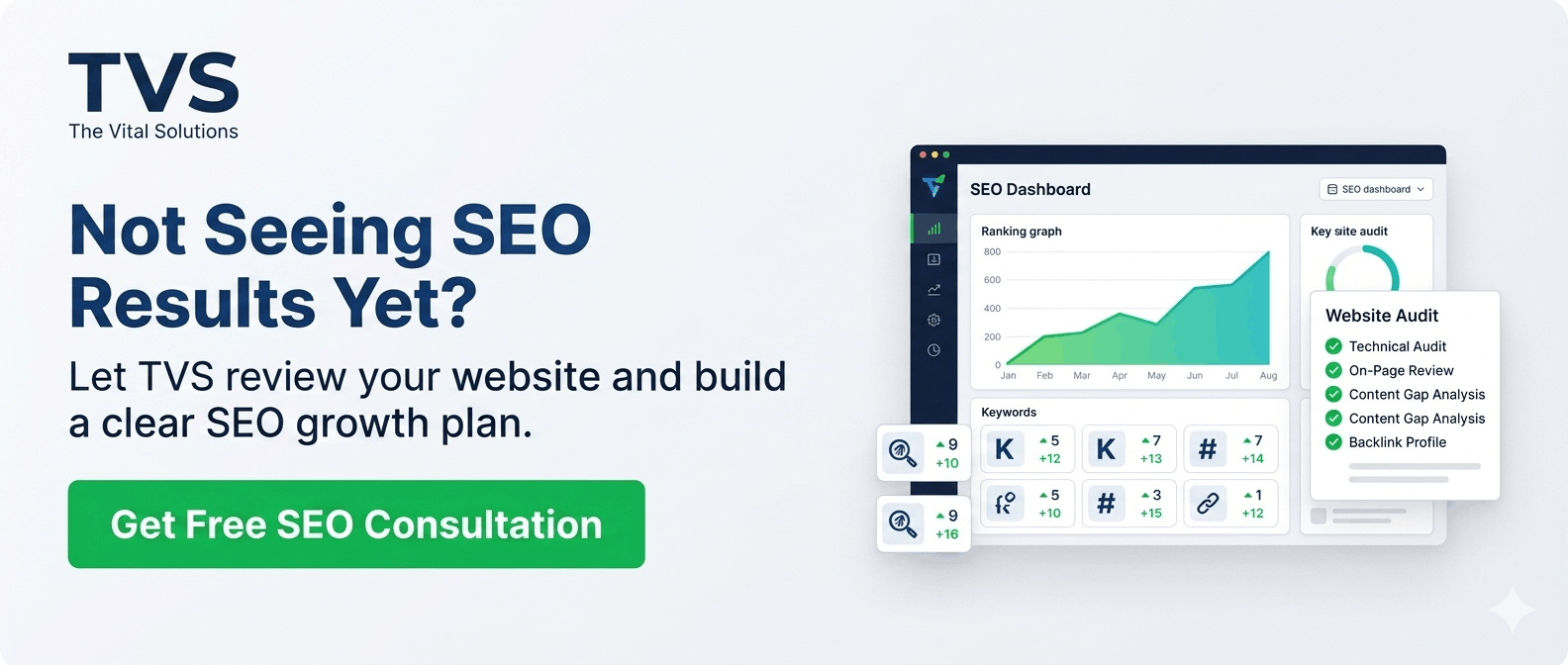 TVS SEO services call to action for free SEO consultation