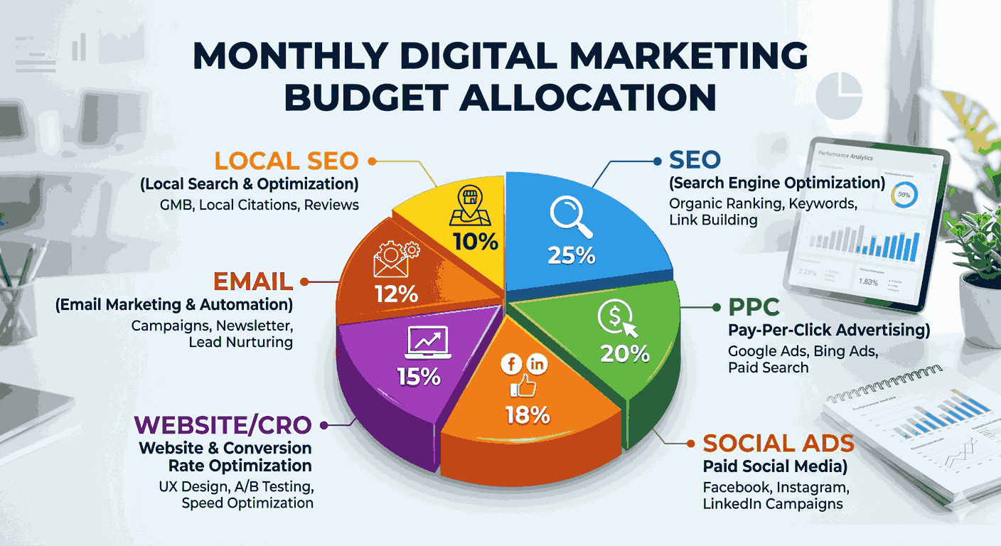 A balanced distribution framework for multi-channel digital marketing budgets