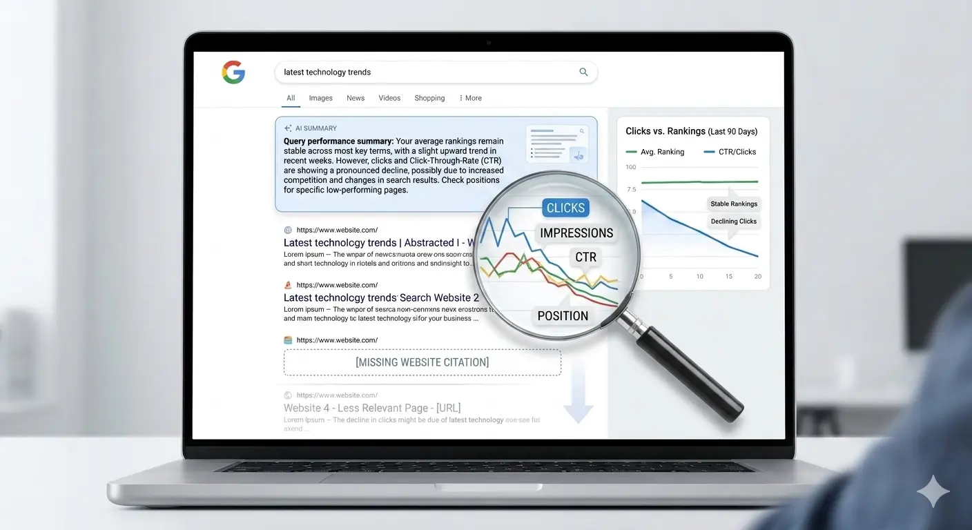 why did my website disappear from Google AI Overview